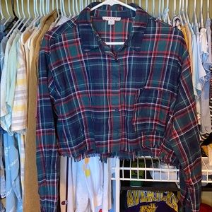 cropped flannel